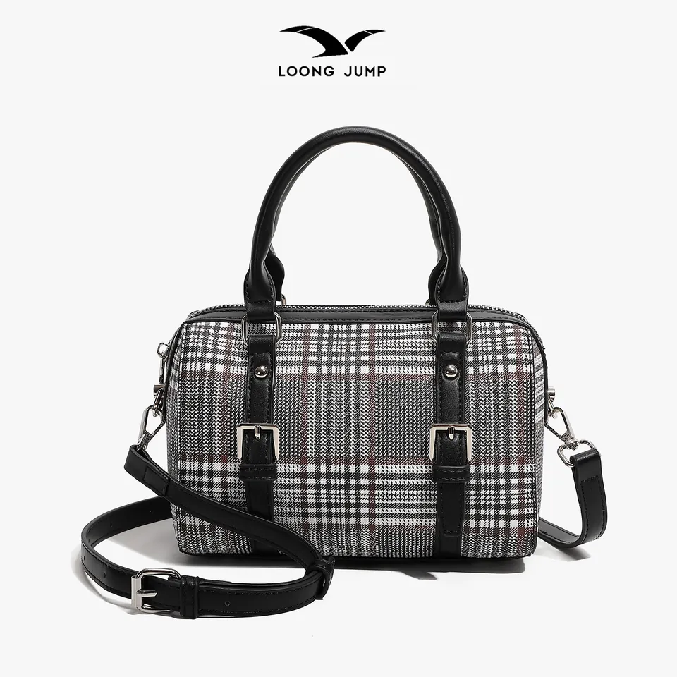 Tas Jinjing Motif Kotak · 6187-BLACK-S