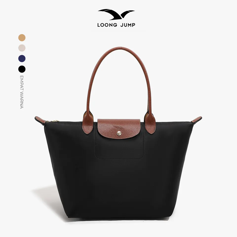 Tote Flap Hitam · H001-1-BLACK-L